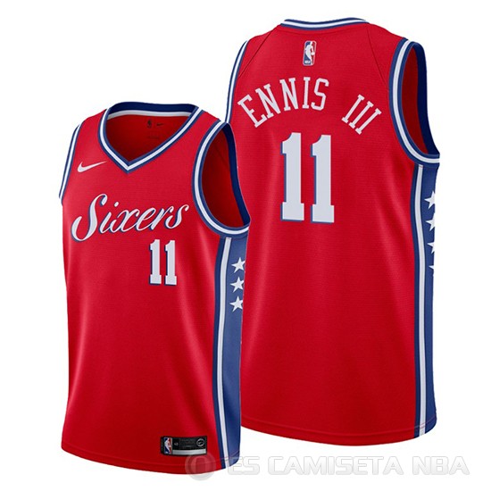 Camiseta James Ennis III #11 Philadelphia 76ers Statement Rojo - Haga un click en la imagen para cerrar
